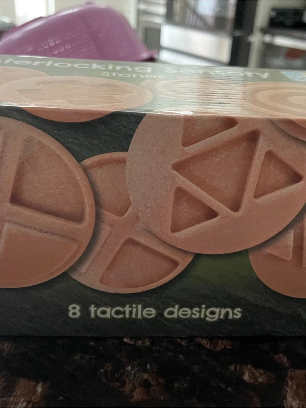 Yellow Door Interlocking Sensory Stones - Peach Tactile Building Set